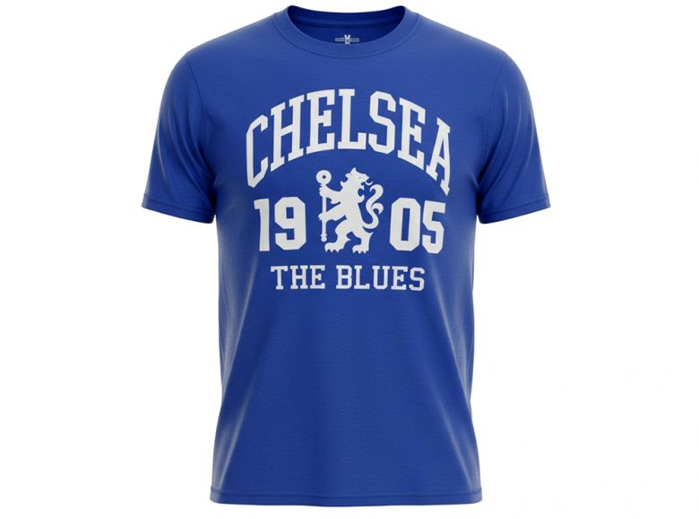 Chelsea The Blues T Shirt Royal Blue Adults