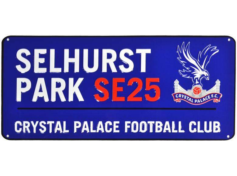 Crystal Palace Metal Street Sign Coloured