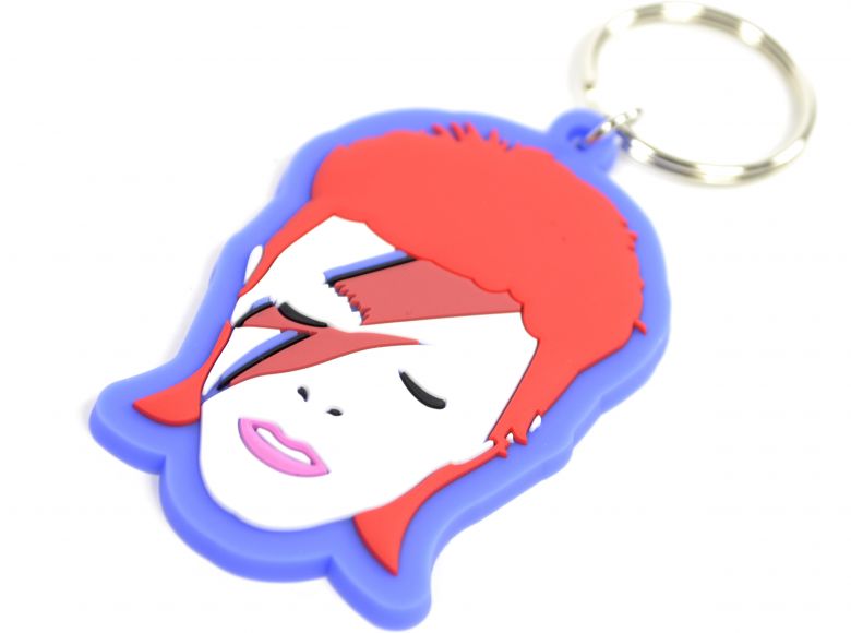 David Bowie Rubber Keyring
