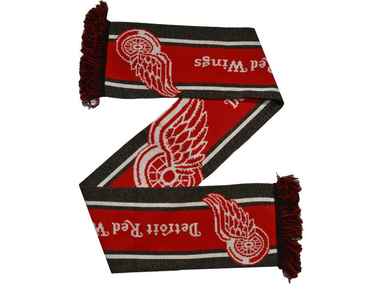 Detroit Red Wings Big Logo NHL Scarf Grey Red White
