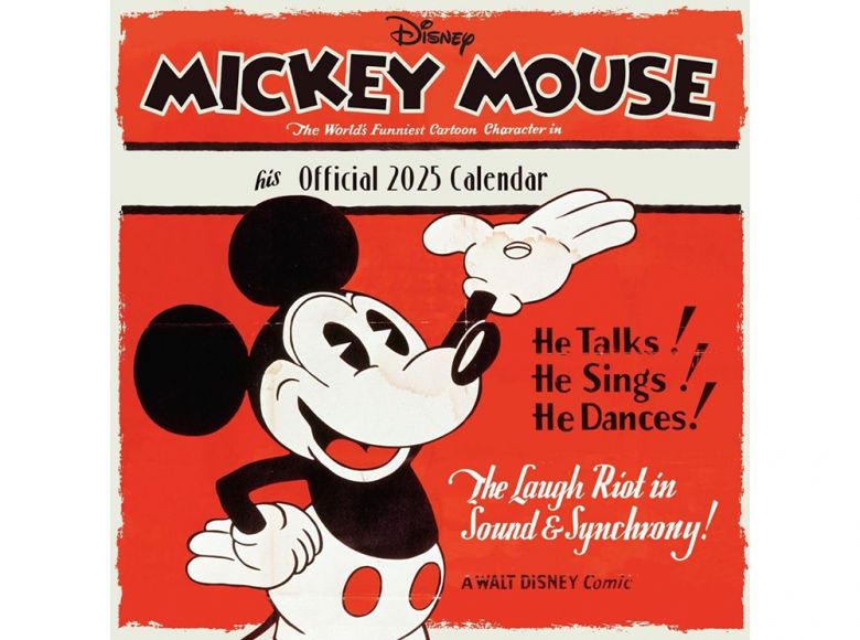Disney Mickey Classic 90th Anniversary Square Calendar 2025