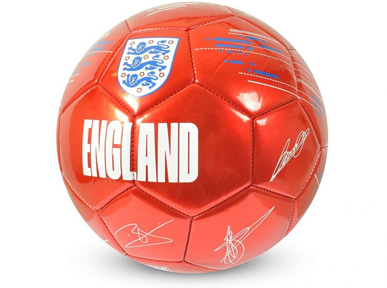 England Metalic Red Signature Ball Size 5