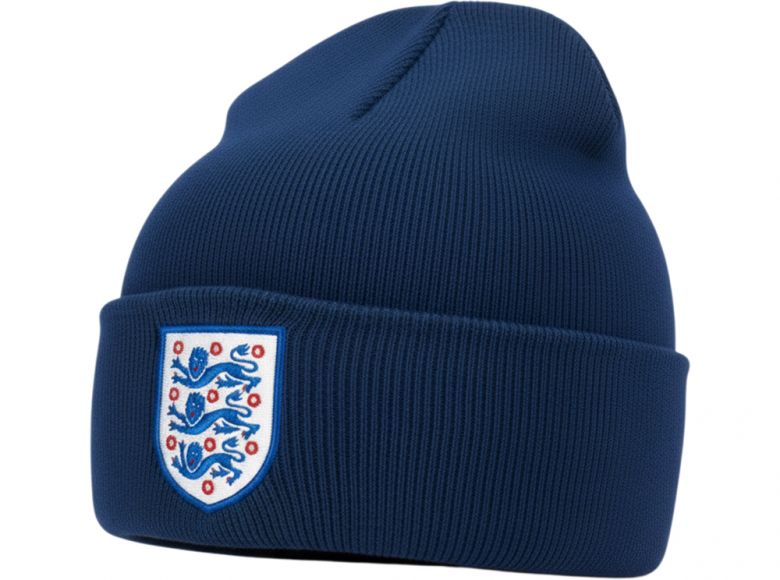 England Navy Knitted Turn Up Hat