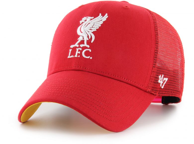Liverpool 47 Brand Branson Mesh Baseball Cap Snapback Red Yellow
