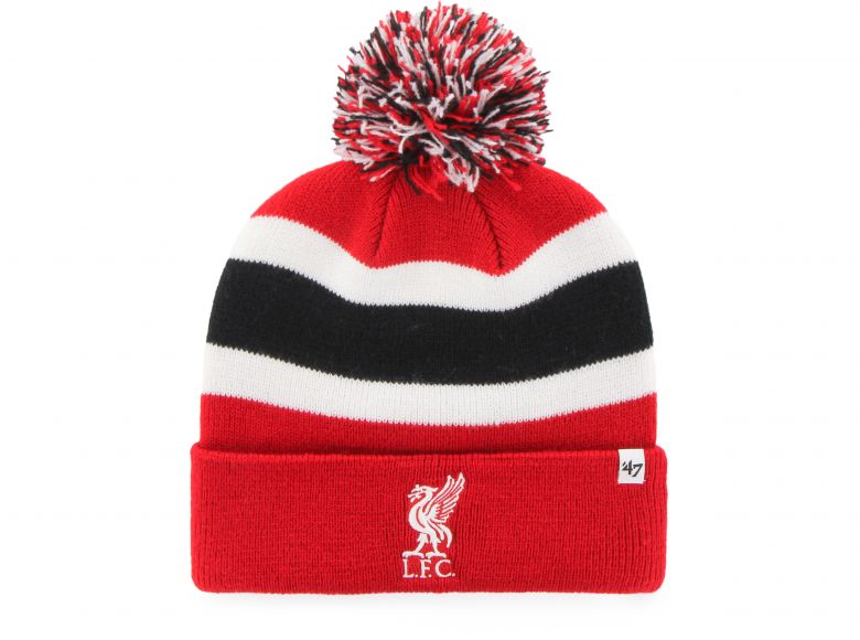 Liverpool 47 Brand Breakaway Cuff Liverbird Crest Pom Red White Black