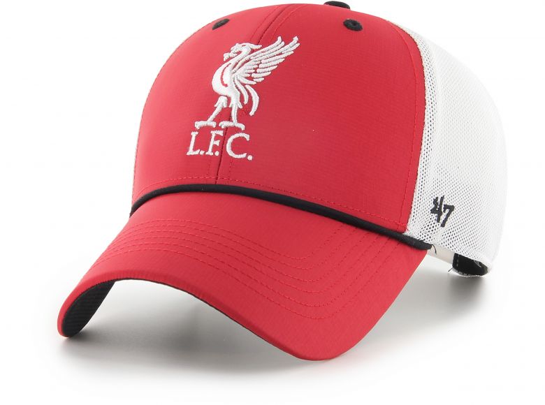 Liverpool 47 Brand Branson Mesh Baseball Cap Snapback Red White