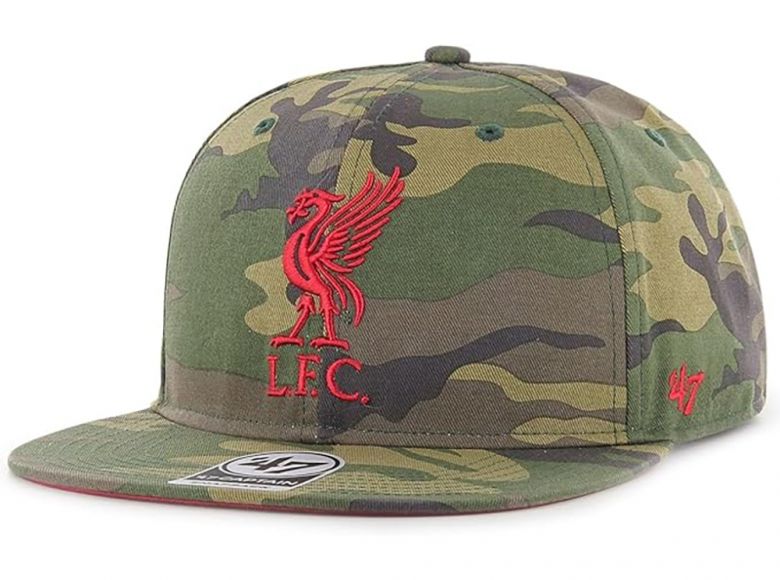 Liverpool 47 Brand Captain Baseball Cap Snapback Liverpool Crest Camo