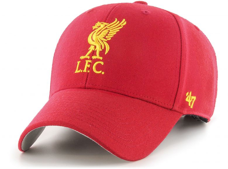 Liverpool 47 Brand MVP Baseball Cap Red Gold