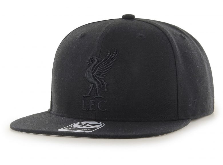 Liverpool 47 Brand Captain Baseball Cap Snapback Black Black