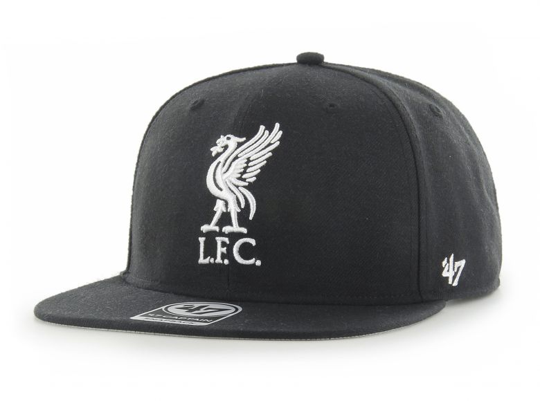 Liverpool 47 Brand No Shot Captain Baseball Cap Snapback Liverbird Crest Black