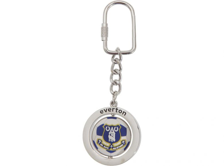 Everton Football Spinner Keyring