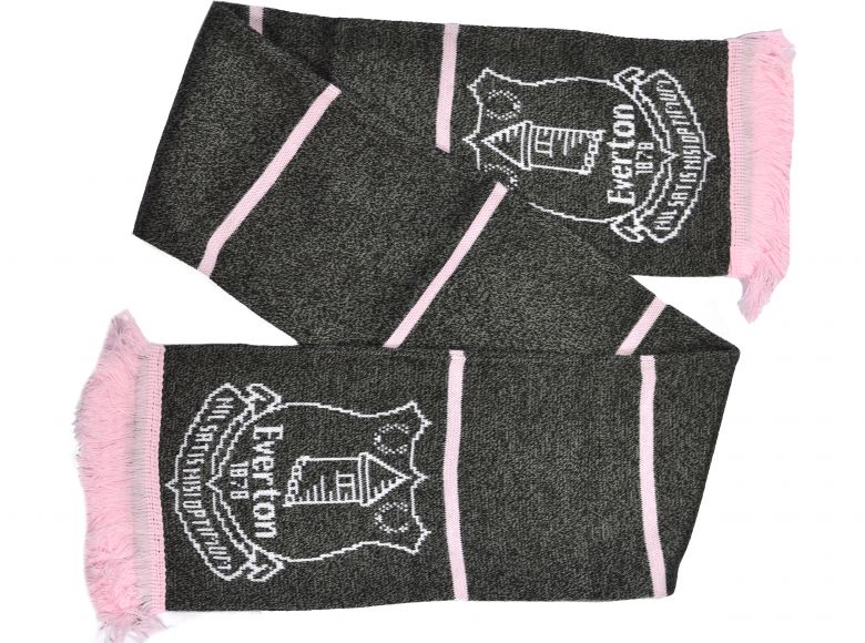Everton Grey Pink Marl Scarf