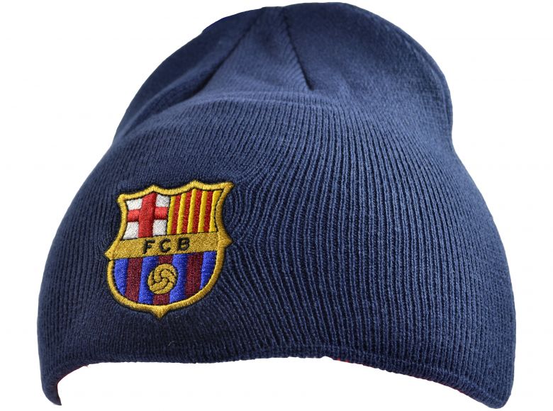 FC Barcelona Knitted Beanie Hat Navy