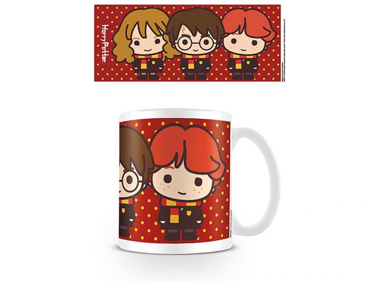 Harry Potter Harry Ron and Hermione Chibi Boxed Mug