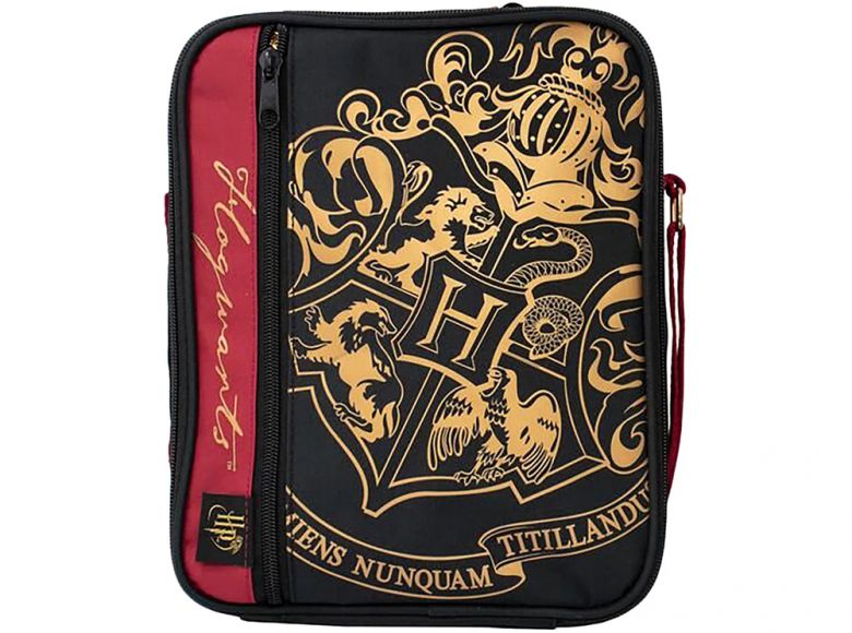 Harry Potter Hogwarts Lunch Bag Black Burgundy Gold