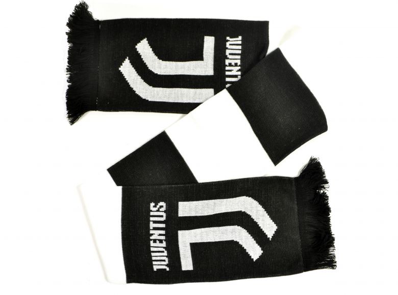 Juventus Bar Scarf Black White