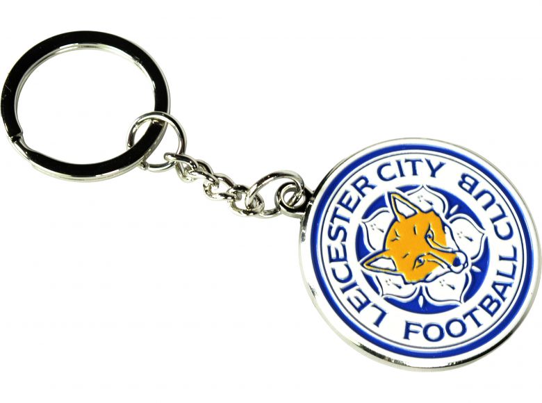 Leicester City Metal Crest Keyring
