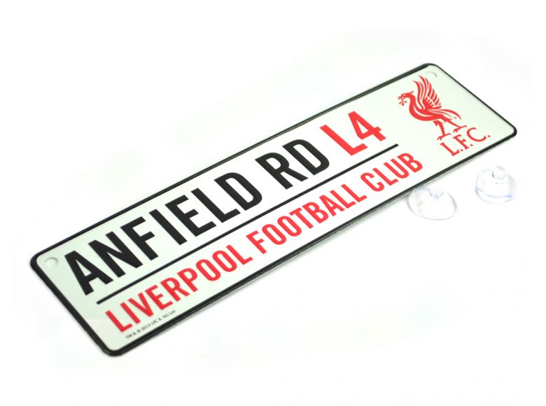 Liverpool 3D Embossed Metal Hanging Street Window Sign