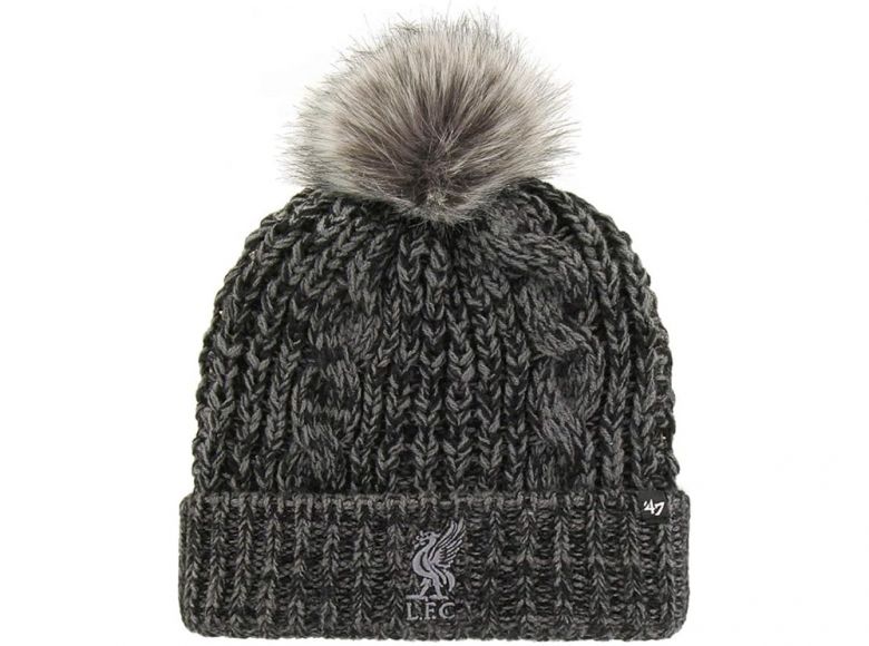 Liverpool 47 Brand Artic Cuff Liverbird Crest Pom Black