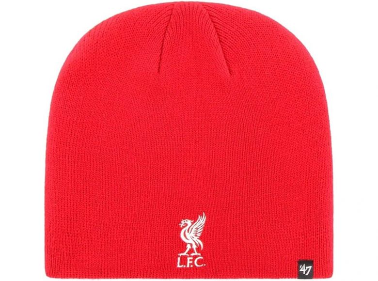 Liverpool 47 Brand Beanie Red Liverbird Crest