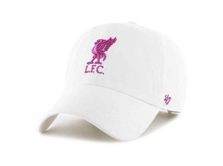 Liverpool 47 Brand Clean Up Baseball Cap White Purple
