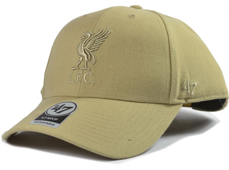 Liverpool 47 Brand MVP Low Profile Snapback Cap Liverbird Khaki