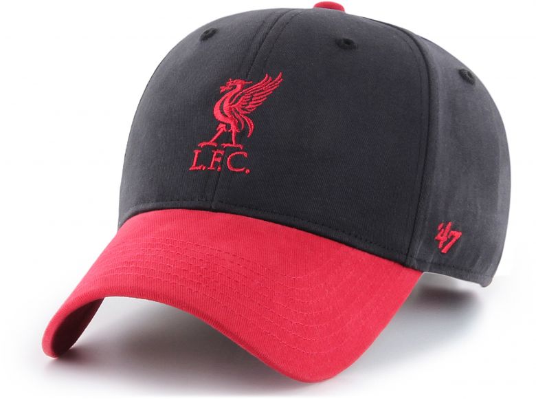 Liverpool 47 Brand MVP Newborn Baseball Cap Black Red