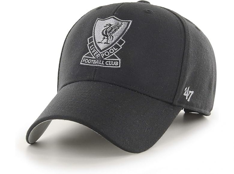 Liverpool 47 Brand MVP Retro Crest Baseball Cap Black Grey
