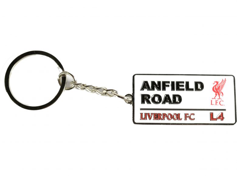 Liverpool Anfield Road Street Sign Keyring