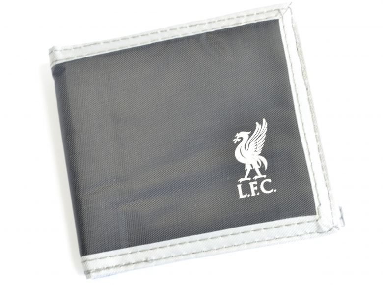Liverpool Multi Pocket Black Canvas Crest Wallet