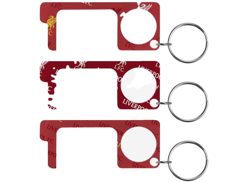 Liverpool FC 3 Pack No Touch Keyrings
