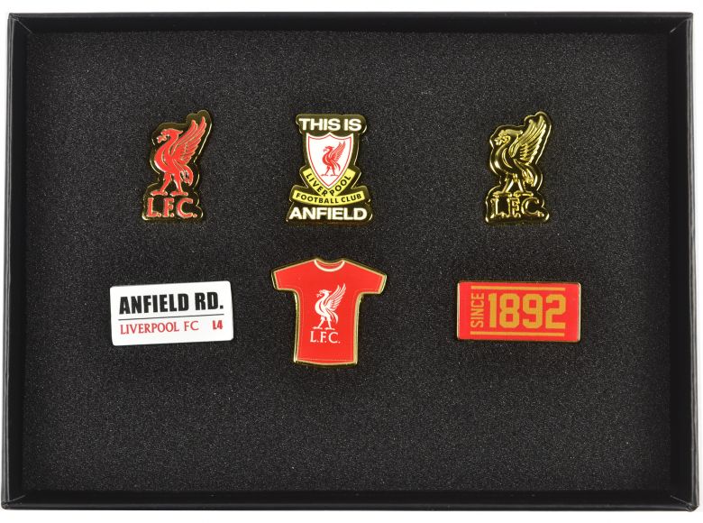 Liverpool FC 6 Piece Boxed Executive Badge Set