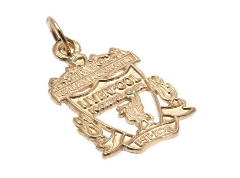 Liverpool FC 9ct Gold Pendant Crest Small