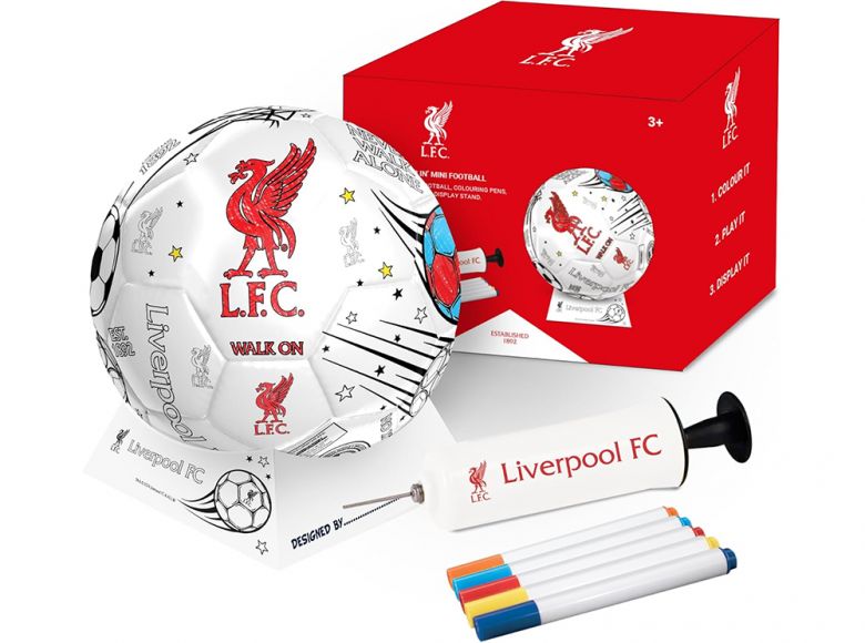 Liverpool FC Colour In Mini Football Set Size 2