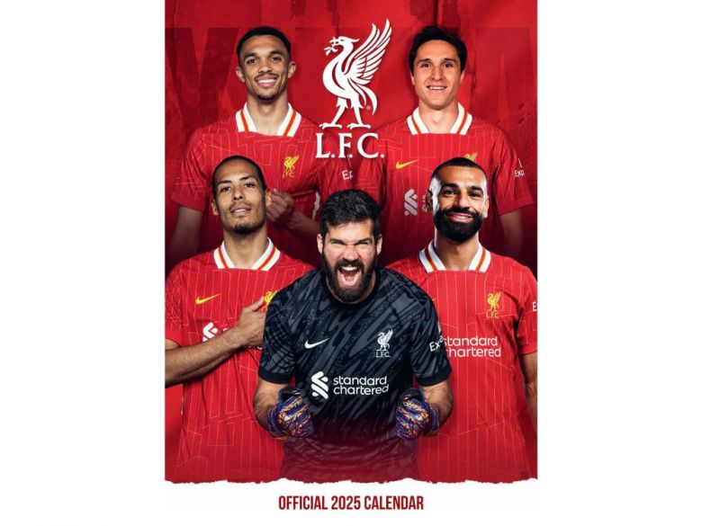 Liverpool Football A3 2025 Calendar