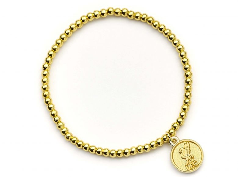 Liverpool Football Club Gold Tone Ballbead Bracelet