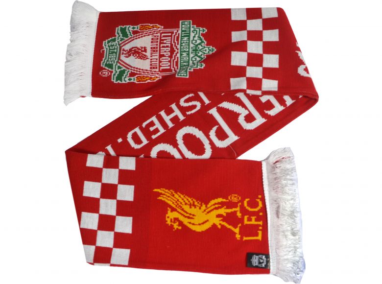Liverpool Goalkeeper Jacquard Knit Scarf Red White Yellow