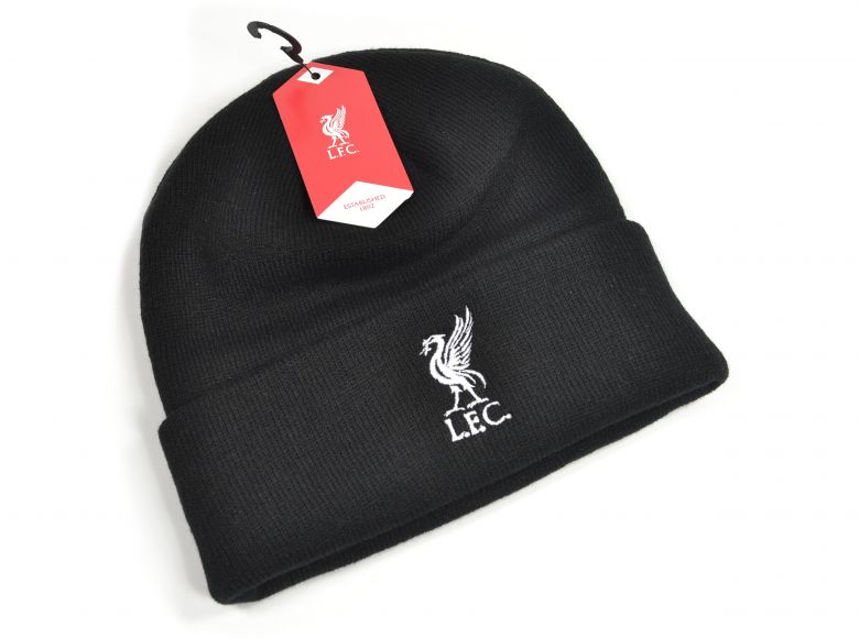 Liverpool Knitted Turn Up Hat Black