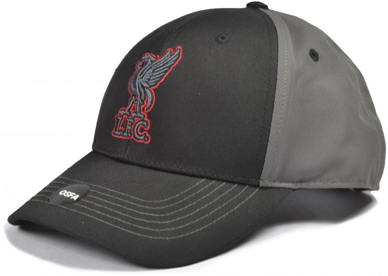 Liverpool Mass MVP Baseball Cap Charcoal Black Red