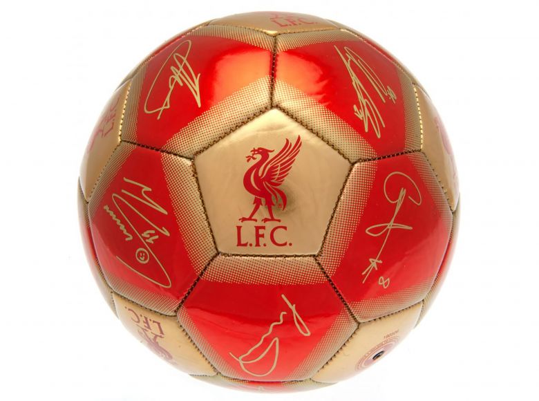 Liverpool Signature Ball Size 5 Red Gold 7750