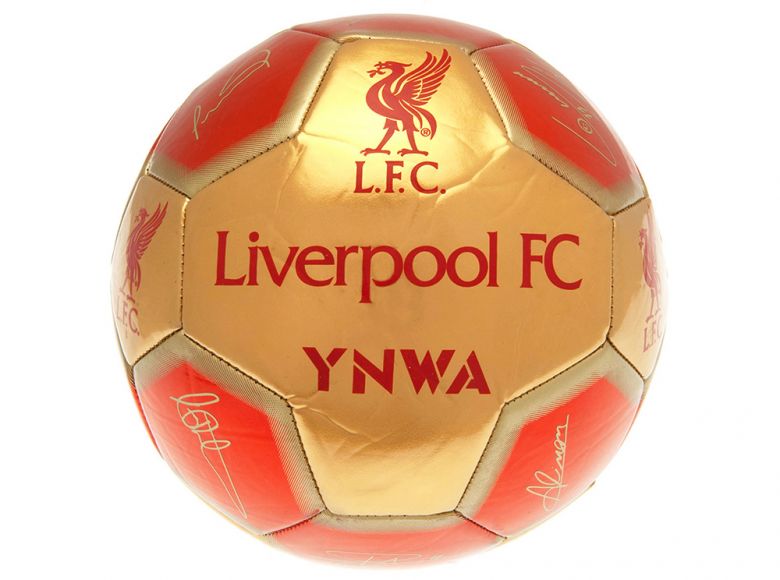 Liverpool Signature Ball Size 5 Red Gold LI08885