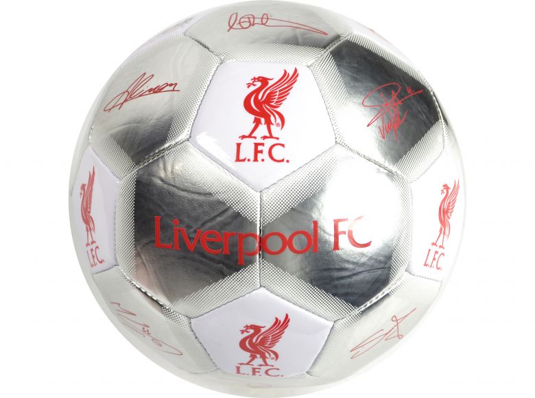 Liverpool Special Edition Signature Ball Size 5 Silver White Red LI07756
