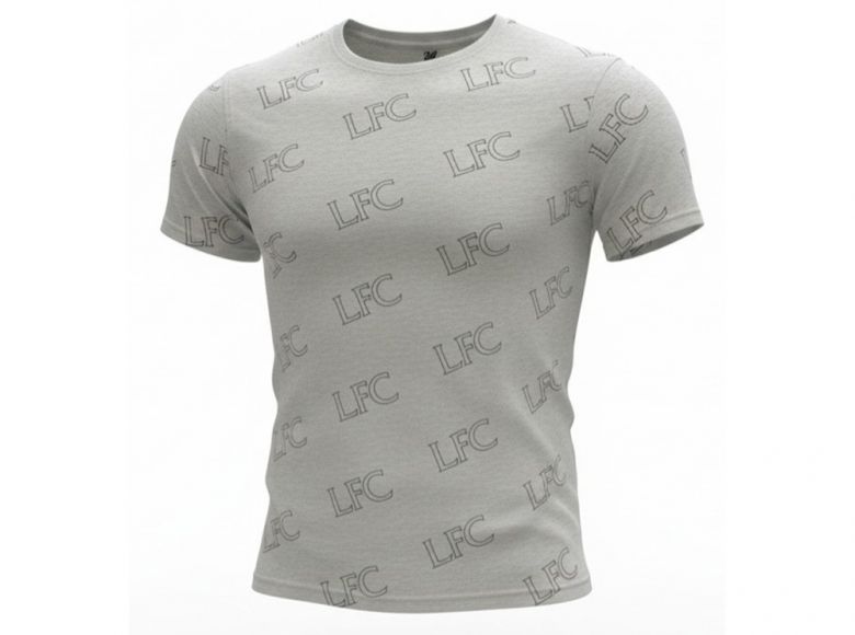 Liverpool T Shirt Grey Multi Logo LIVE1CC16