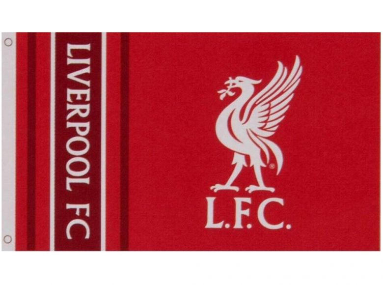 Liverpool Wordmark Stripes Flag 5 x 3