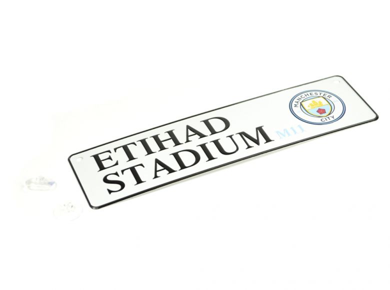 Man City 3D Embossed Metal Hanging Street Window Sign