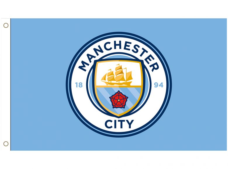 Man City Core Crest Flag 5 x 3