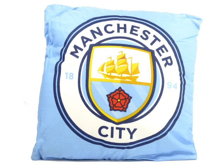 Man City Crest Cushion New Crest