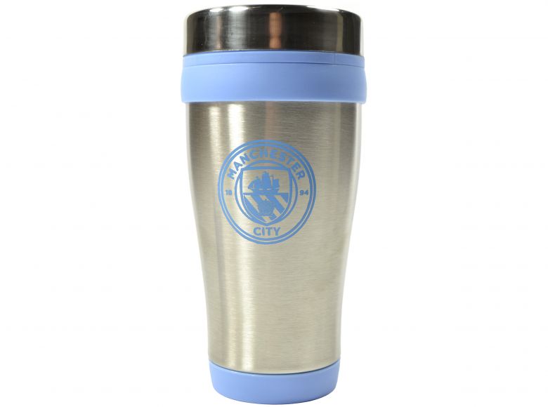 Man City Executive Handleless Metallic Travel Mug