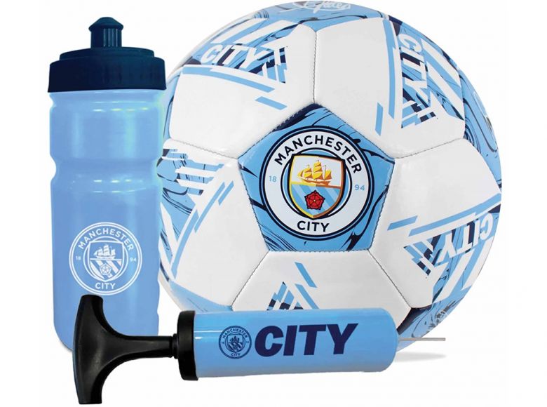 Man City FC Official Signature Football Gift Set