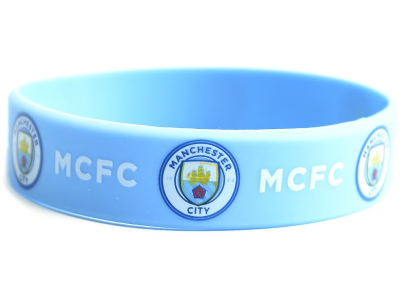 Man City Silicone Wristband New Crest